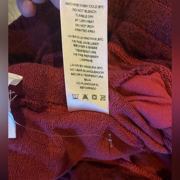 Sundry Everyday Sweater Knit Joggers size 3 color Brick red/Maroon - Picture 5 of 8